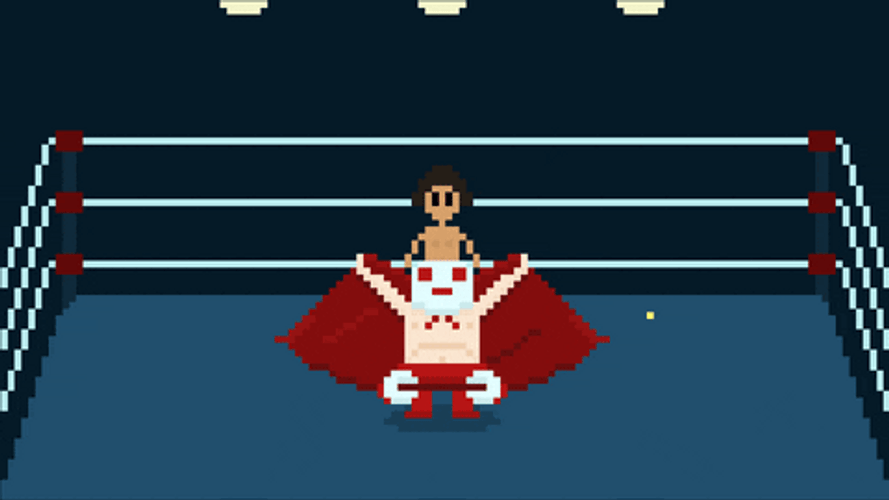 Nacho Libre Pixel Cartoon GIF