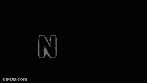 Nada Written In White On Black GIF