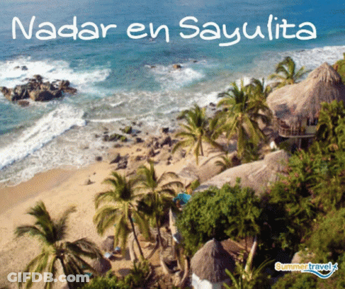 Nadar En Sayulita Beach View GIF