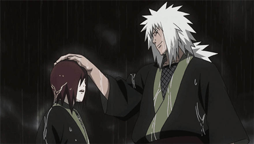 Nagato Being Pat By Jiraiya GIF