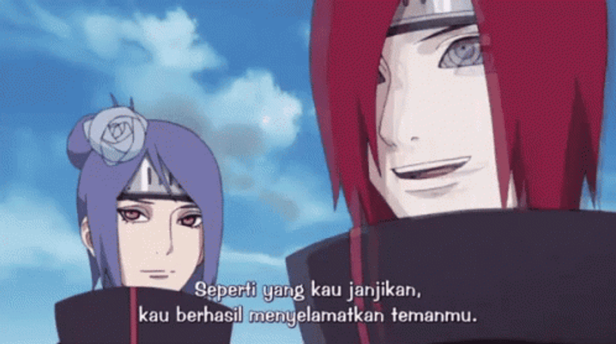 Nagato Talking To Konan GIF