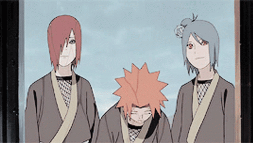 Nagato With Konan And Yahiko GIF
