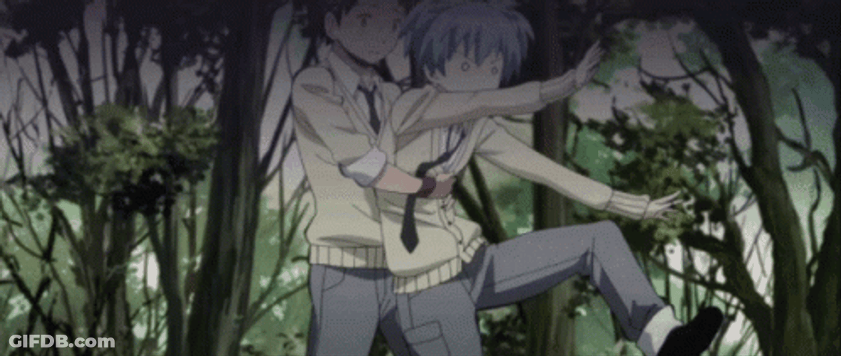 Nagisa Shiota Cute Hold Me Back GIF