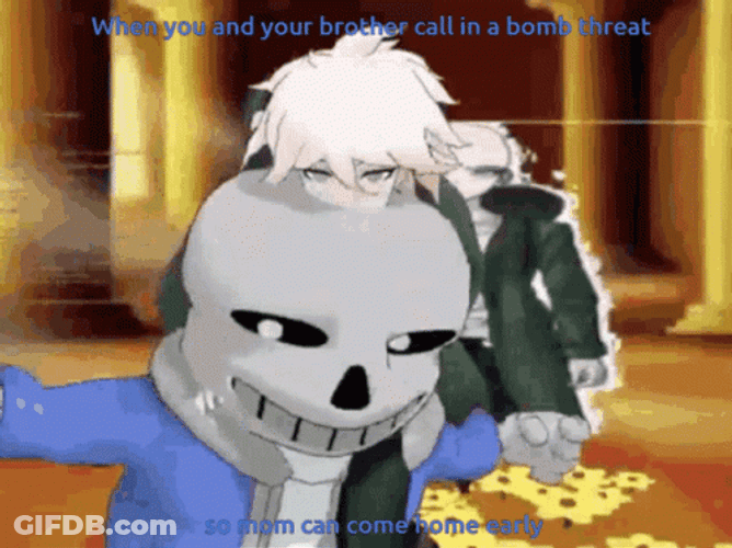 Nagito And Sans Happy Dancing GIF
