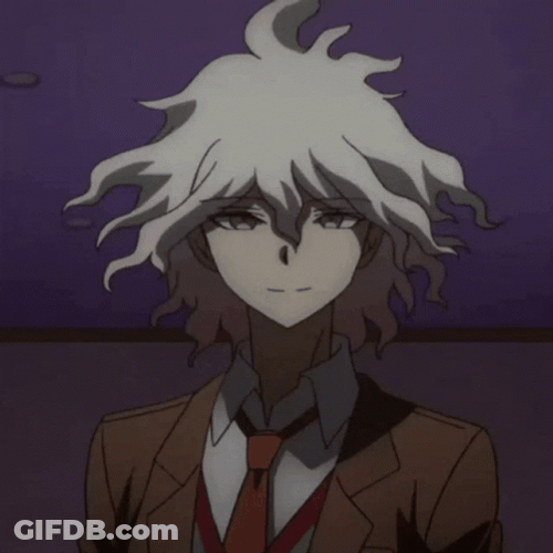Nagito On Brown Uniform Smiling GIF