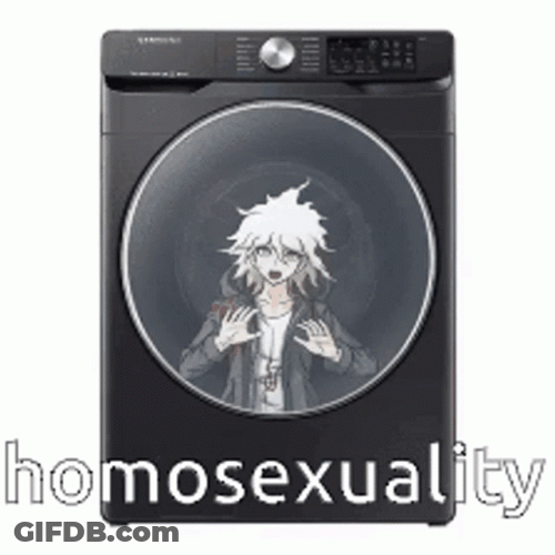 Nagito On Washing Machine Homosexuality GIF