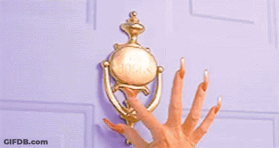 Nail Tech Can Relate With This Knock Knock GIF