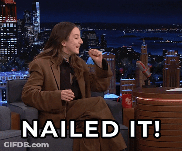 Nailed It Alana Haim Fallon GIF