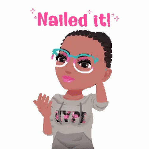 Nailed It Black Girl Sticker GIF