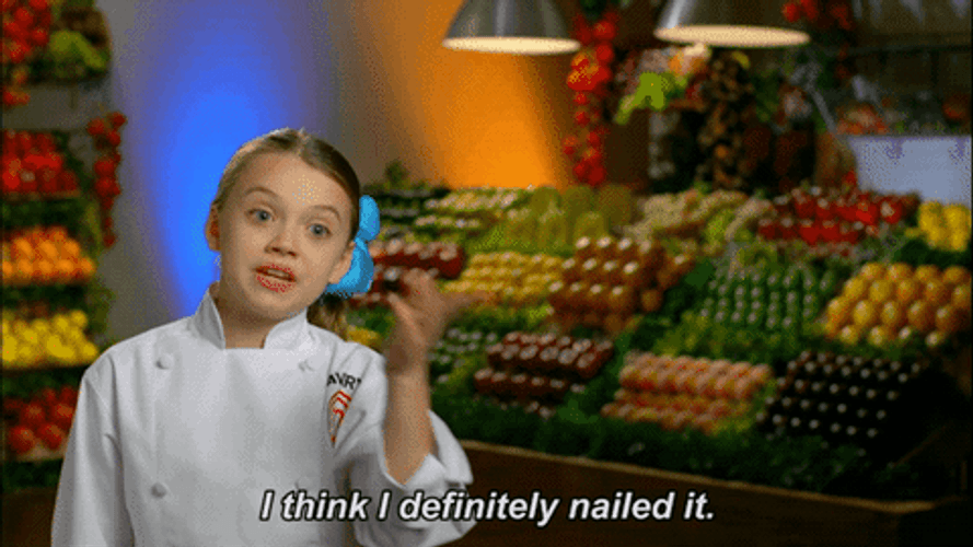 Nailed It Girl MasterChef Junior GIF