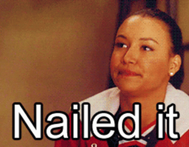 Nailed It Santana Lopez Glee GIF