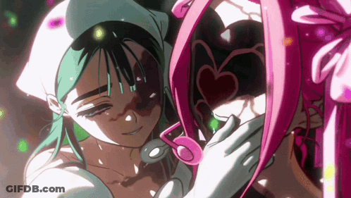 Naked Anime Girl With Microphone On Face GIF