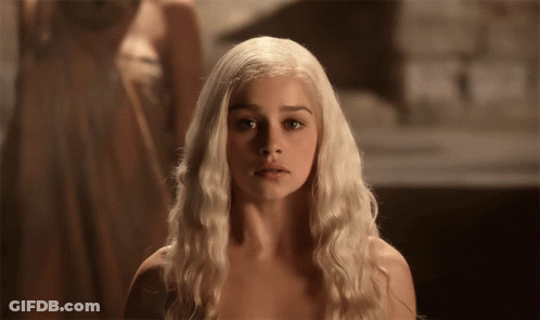 Naked Blonde Woman With Green Eyes GIF