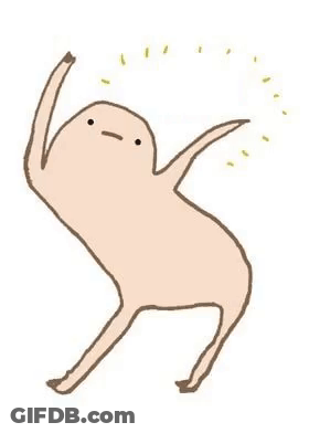 Naked Cartoon Person With Arms Outstretched Saying No GIF