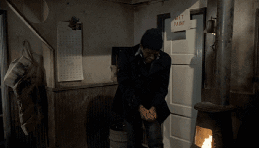 Naked Gun Officer Nordberg Hitting Head On Sign GIF