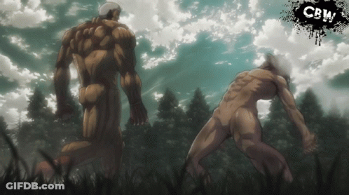 Naked Man Running With CBM Logo GIF