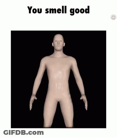 Naked Man Saying You Smell Good GIF