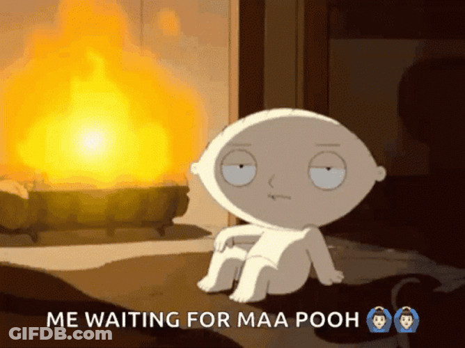 Naked Stewie Griffin Get Warm GIF