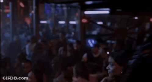 Naked Woman Dancing In Crowded Club GIF