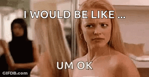 Naked Woman Looking In Mirror Saying I Would Be Like Um Ok GIF