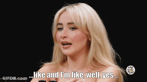 Naked Woman Saying Like And I'm Like Well Yes GIF