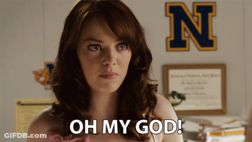 Naked Woman Saying Oh My God GIF