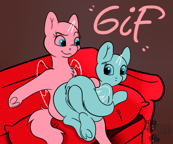 Nalgadas Blue Cat Put Into Sleep GIF