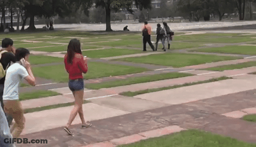 Nalgadas Boy Spank The Girl And Run GIF