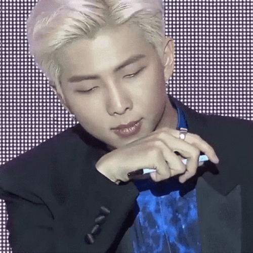 Nam-Joon Brow Raise Reaction GIF