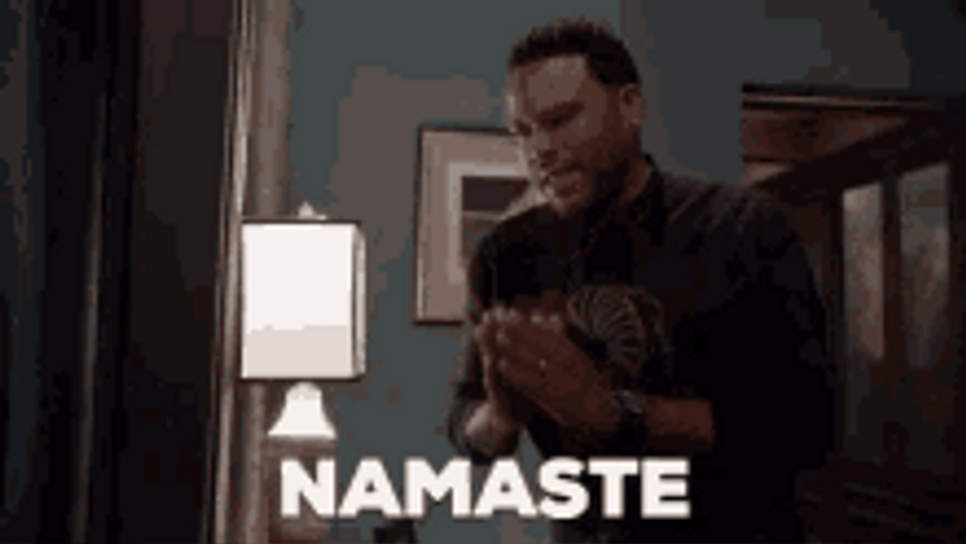 Namaste Dre Johnson Anthony Anderson Black-Ish GIF