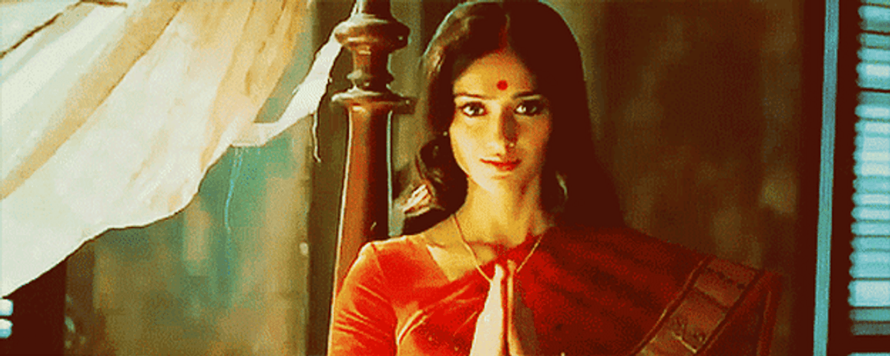 Namaste Ileana D'Cruz Indian Portuguese GIF