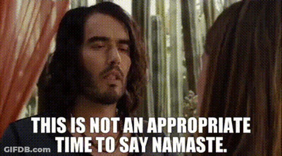Namaste Russell Brand Get Him To Greek GIF