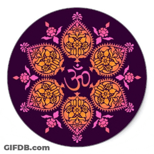 Namaste Spiritual Meditation Lotus GIF