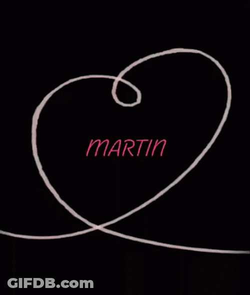 Name Martin Heart GIF