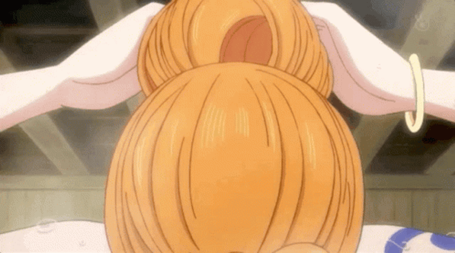 Nami Bath Towel Smile GIF