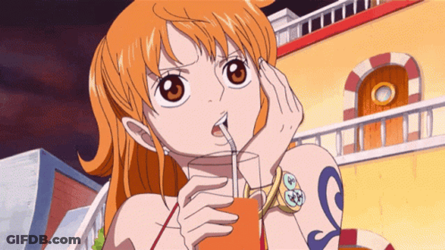 Nami Orange Juice Drink GIF