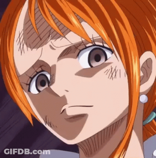 Nami Sad Defeated Look GIF