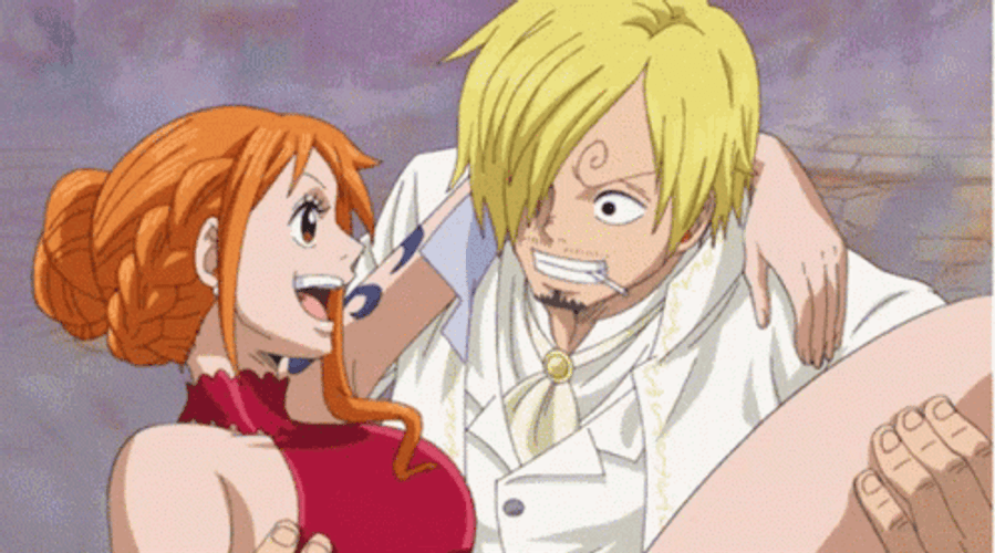 Nami Sanji Anime Romance GIF