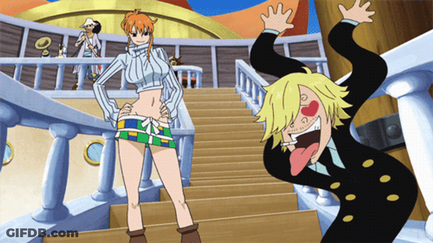 Nami Sanji Love Funny GIF