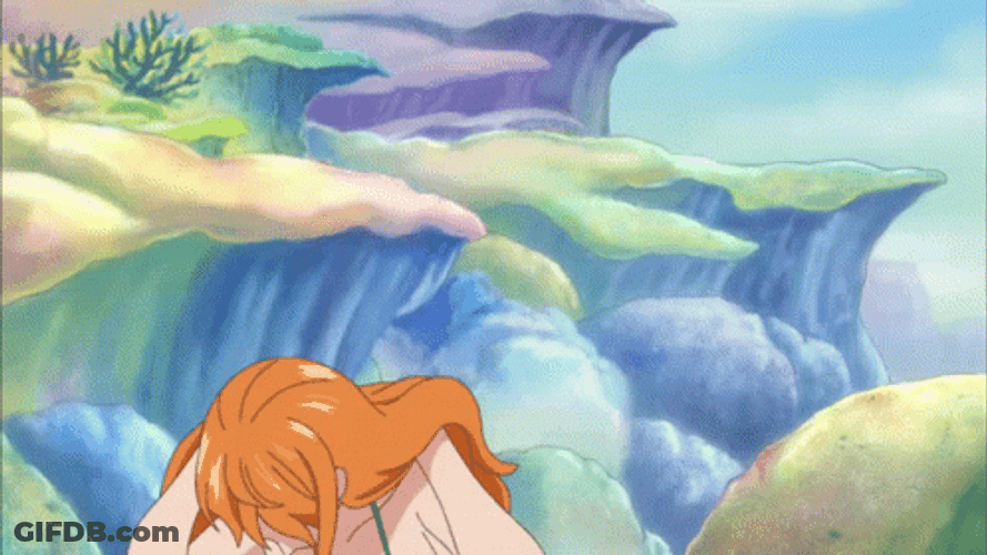 Nami Sexy Hair Flip GIF
