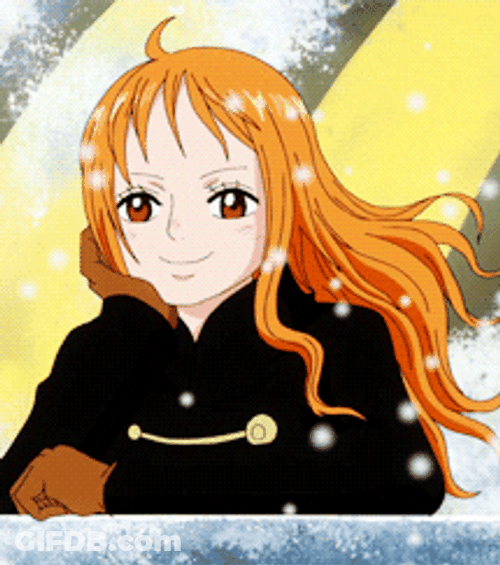 Nami Winter Dream Relax GIF