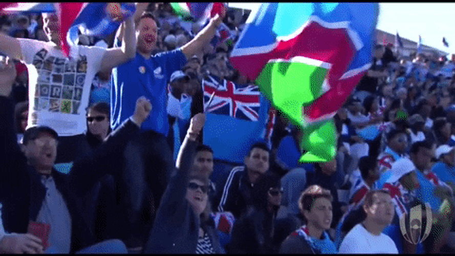 Namibia Flag Rugby Sports Fans GIF