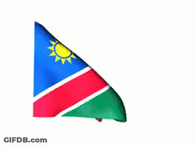 Namibia Flag Waving GIF