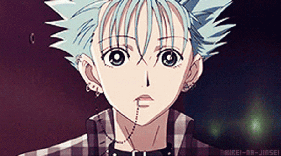 Nana Anime Character's Face Shinichi Okazaki GIF