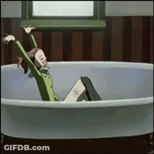 Nana Anime Happy Nana Komatsu Inside Bath Tub GIF