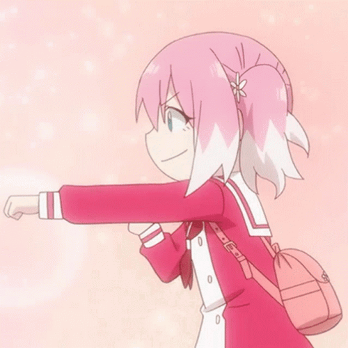 Nana Anime Nana Hiiragi Practice Punches GIF