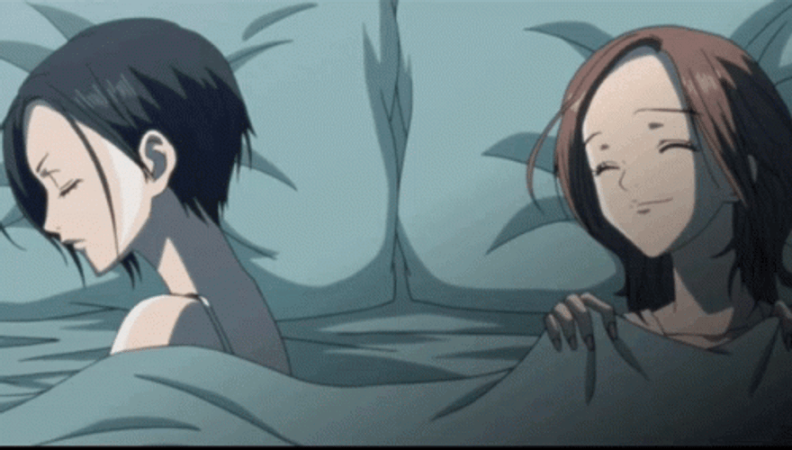 Nana Anime Osaki And Komatsu Side By Side GIF