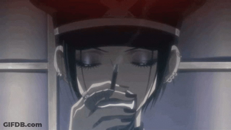 Nana Osaki Animated Smoke GIF