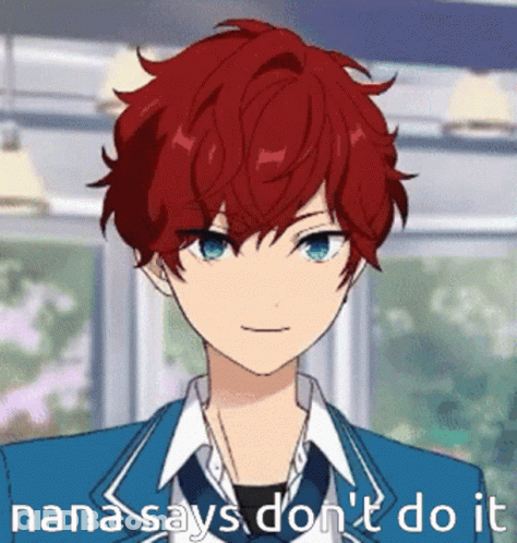 Nana Says Don't Do It Red Hair Boy GIF