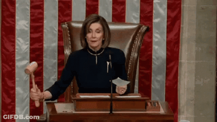 Nancy Pelosi Hitting Gavel GIF
